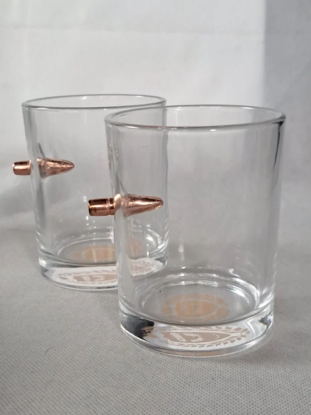 Whiskey Glass Kollea Bullet Whiskey Glass .308 Bullet Glass Set of Two